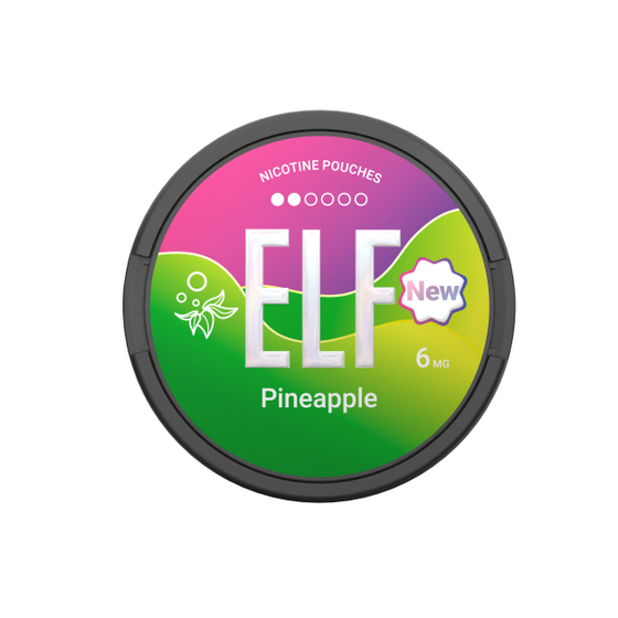 authentic [NEW] ELF Nicotine Pouch Flavor: Pineapple | Strength: 6mg/pouch
