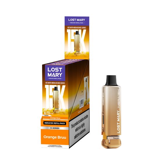 UK supplier LOST MARY NERA15K Refillable Pod Kit (UK) 1PC