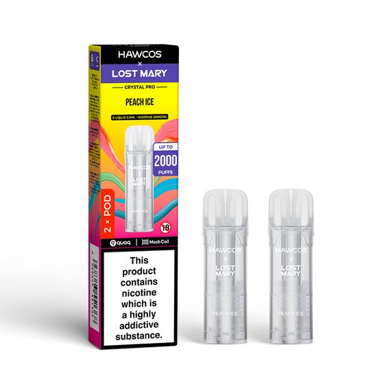 UK shop HAWCOS × LOST MARY Crystal Pro Prefilled Pod 2ML × 2 (UK) 1PC