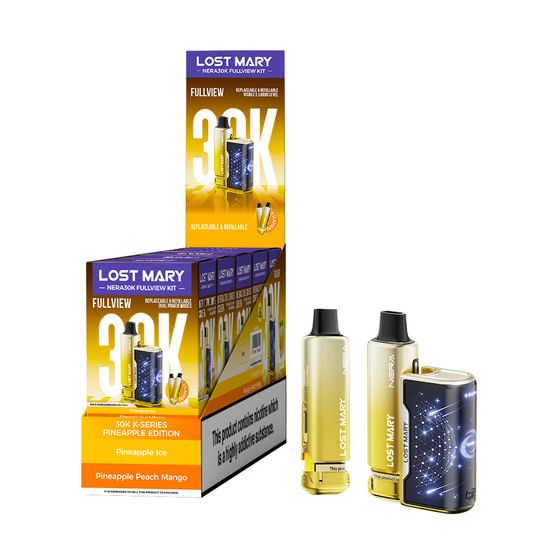 LOST MARY NERA30K FULLVIEW Refillable Pod Kit (UK) 1PC authentic