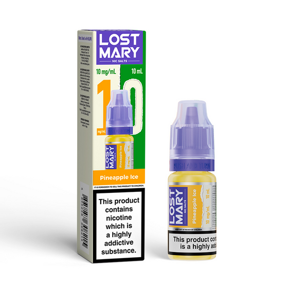 LOST MARY Nic Salts E-Liquids 10ml Strength: 1% Nic ENG | Flavor: Pineapple Ice wholesale price