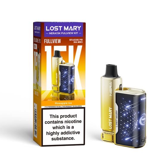 UK wholesale LOST MARY NERA15K Refillable Kit (UK) 1PC Flavor: Pineapple Ice