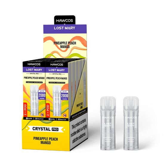 HAWCOS × LOST MARY Crystal Pro Prefilled Pod 2ML × 2 (UK) 1PC wholesale price