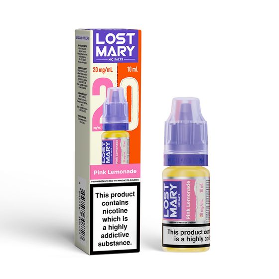 LOST MARY Nic Salts E-Liquids 10ml Strength: 2% Nic ENG | Flavor: Pink Lemonade UK wholesale