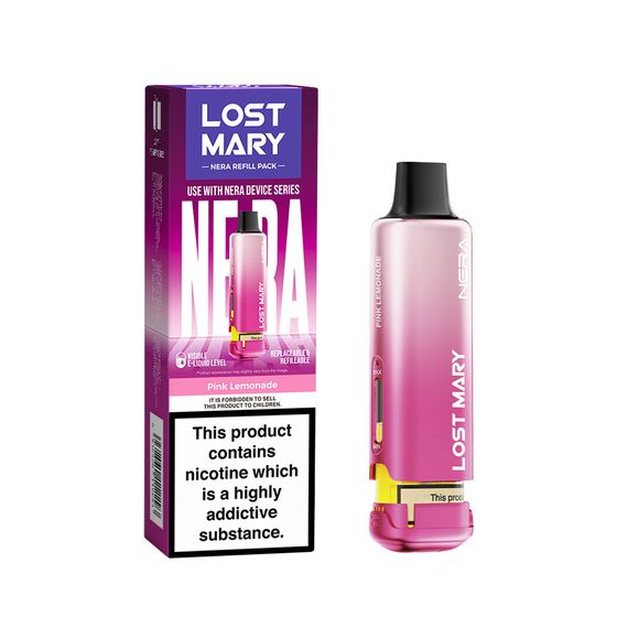 LOST MARY NERA Refill Pack (UK) 1PC Strength: 2% Nic ENG | Flavor: Pink Lemonade UK wholesale