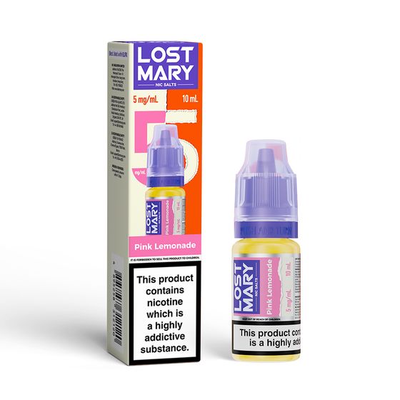 LOST MARY Nic Salts E-Liquids 10ml Strength: 0.5% Nic ENG | Flavor: Pink Lemonade wholesale price