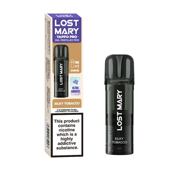 LOST MARY TAPPO PRO 2ML Prefilled Pod × 2 Flavor: Silky Tobacco authentic