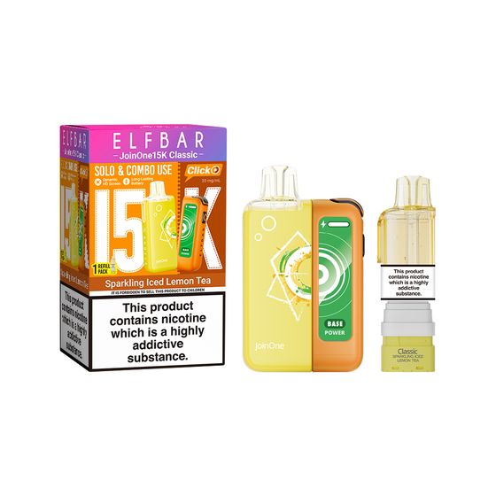 cheap [CN] ELFBAR JoinOne 15K Classic Refillable Kit Flavor: Sparkling Iced Lemon Tea