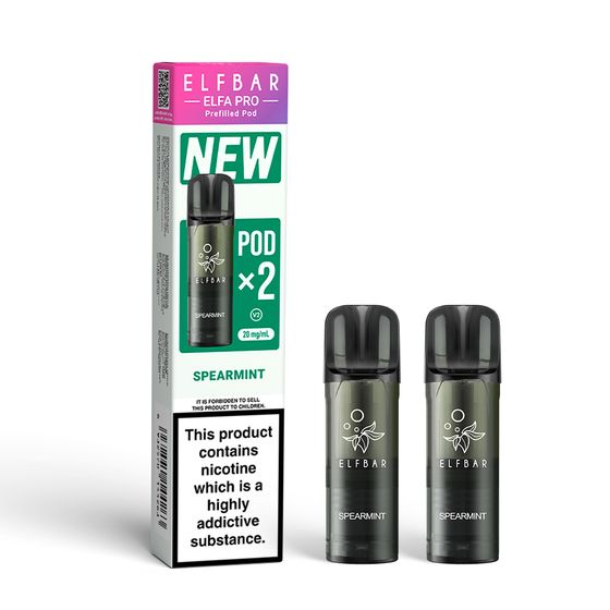 wholesale [NEW] ELFBAR ELFA PRO V2 Prefilled Pod×2 (UK) Flavor: Spearmint