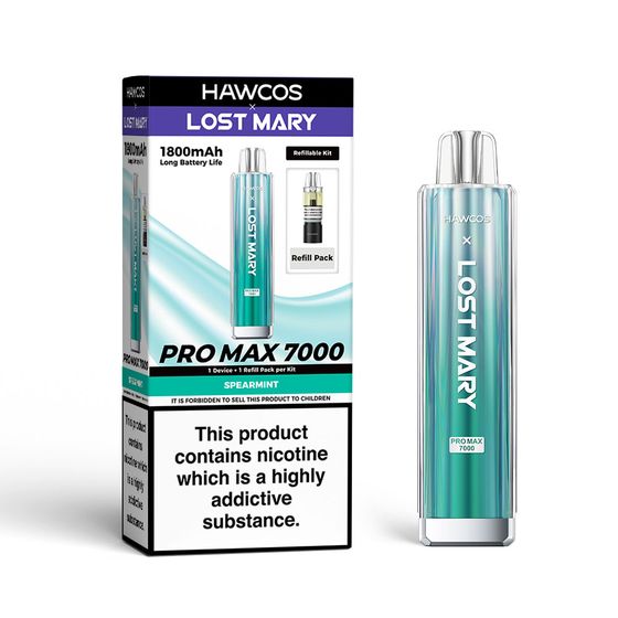 UK supplier [NEW] HAWCOS×LOST MARY PRO MAX 7000 Refillable Kit-F