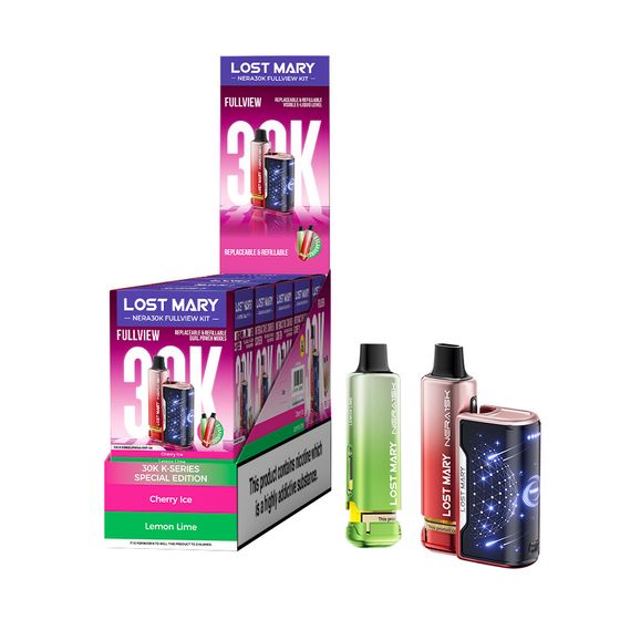 UK wholesale LOST MARY NERA30K FULLVIEW Refillable Pod Kit (UK) 1PC
