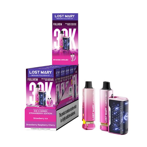 authentic LOST MARY NERA30K FULLVIEW Refillable Pod Kit (UK) 1PC