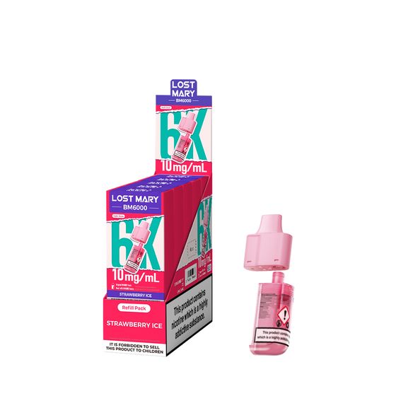 LOST MARY BM6000 Refill Pack-1% & 0% Nic authentic
