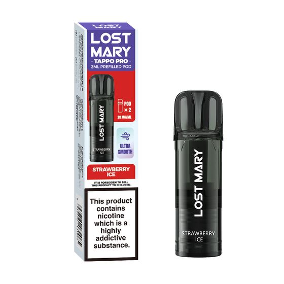 for wholesale LOST MARY TAPPO PRO 2ML Prefilled Pod × 2 Flavor: Strawberry Ice