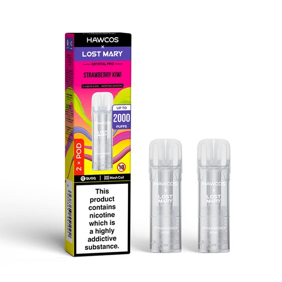 wholesale price HAWCOS × LOST MARY Crystal Pro Prefilled Pod 2ML × 2 (UK) 1PC