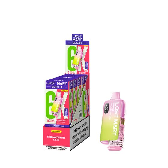 [NEW] LOST MARY BM6000 Refillable Pod Kit -F (UK) 1PC UK supplier