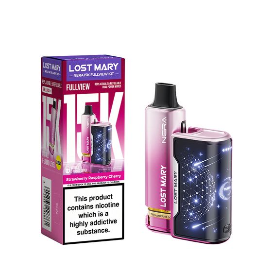 LOST MARY NERA15K Refillable Kit Flavor: Strawberry Raspberry Cherry wholesale