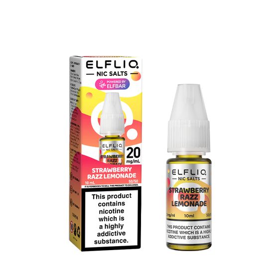 ELFLIQ Nic Salts E-Liquids 10ml Flavor: Strawberry Razz Lemonade | Strength: 2% Nic ENG cheap