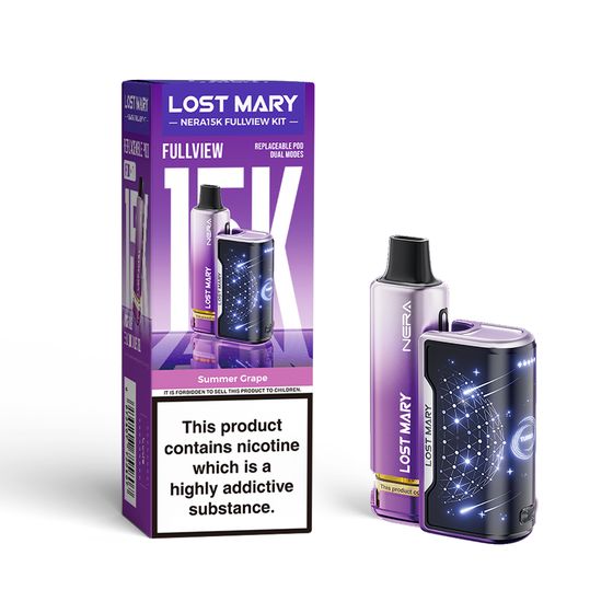 LOST MARY NERA15K Refillable Kit (UK) 1PC Flavor: Summer Grape wholesale price