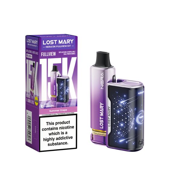 UK store LOST MARY NERA15K Refillable Kit Flavor: Summer Grape