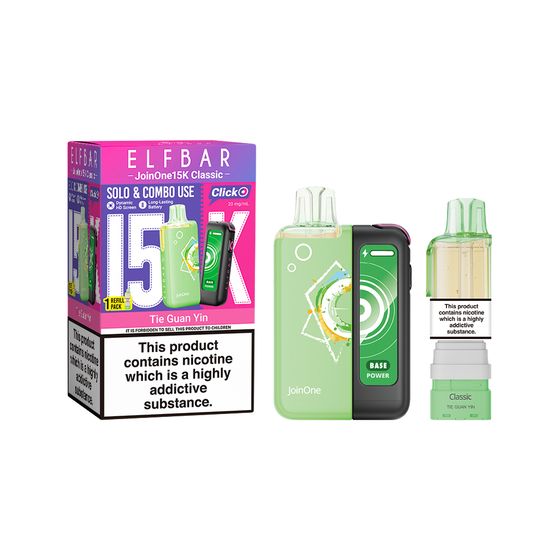 for wholesale [CN] ELFBAR JoinOne 15K Classic Refillable Kit Flavor: Tie Guan Yin