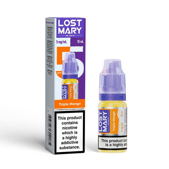 LOST MARY Nic Salts E-Liquids 10ml Strength: 0.5% Nic ENG | Flavor: Triple Mango UK wholesale