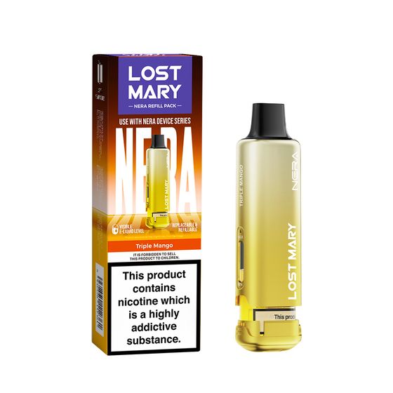 UK store LOST MARY NERA Refill Pack (UK) 1PC Strength: 2% Nic ENG | Flavor: Triple Mango