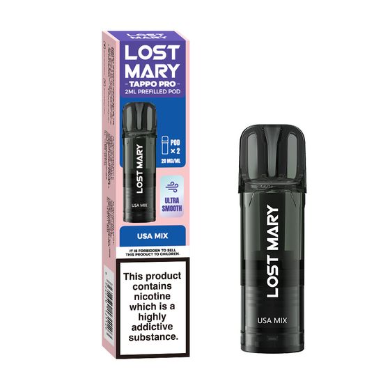 wholesale LOST MARY TAPPO PRO 2ML Prefilled Pod × 2 Flavor: USA Mix