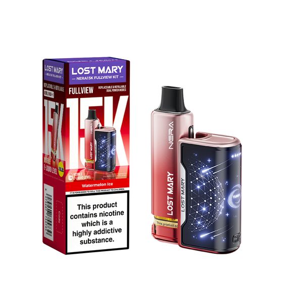 UK shop LOST MARY NERA15K Refillable Kit Flavor: Watermelon Ice