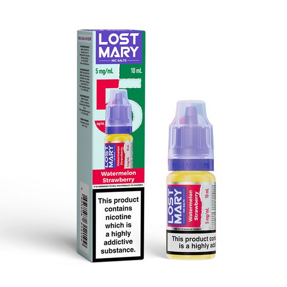 LOST MARY Nic Salts E-Liquids 10ml Strength: 0.5% Nic ENG | Flavor: Watermelon Strawberry UK store