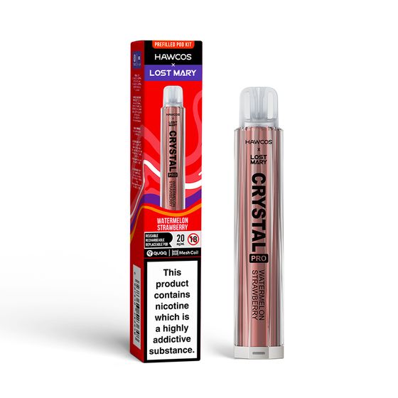HAWCOS × LOST MARY Crystal Pro KIT (UK) 1PC Flavor: Watermelon Strawberry | Strength: 2% Nic ENG cheap