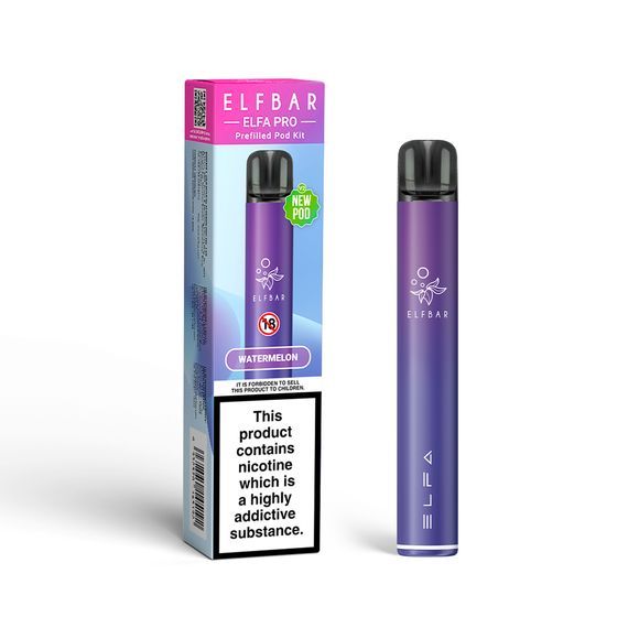 [NEW] ELFBAR ELFA PRO V2 Prefilled Pod Starter Kit Flavor: Aurora Purple+Watermelon authentic