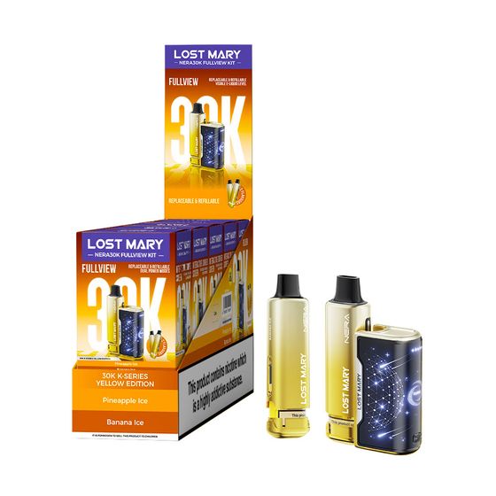 authentic LOST MARY NERA30K FULLVIEW Refillable Pod Kit (UK) 1PC