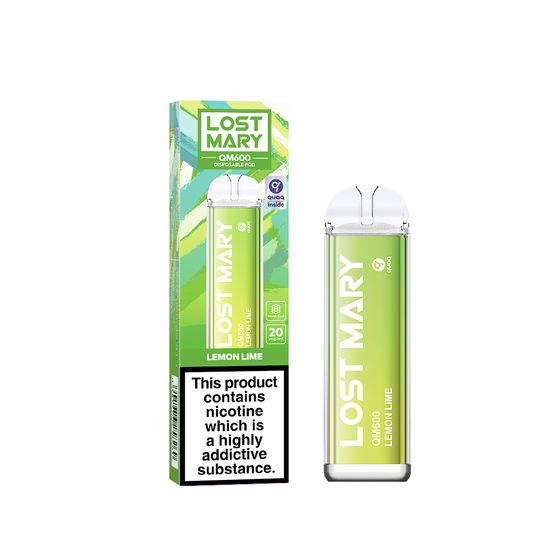 [NEW] LOST MARY QM600 Disposable Pod Device Flavor: Lemon Lime | Strength: 2% Nic TPD ENG wholesale price