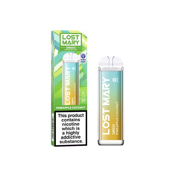[NEW] LOST MARY QM600 Disposable Pod Device Flavor: Pineapple Coconut | Strength: 2% Nic TPD ENG UK wholesale