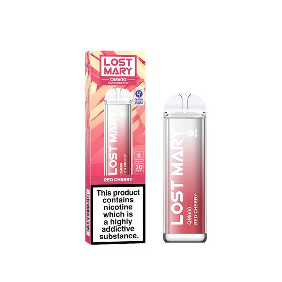 cheap [NEW] LOST MARY QM600 Disposable Pod Device Flavor: Red Cherry | Strength: 2% Nic TPD ENG
