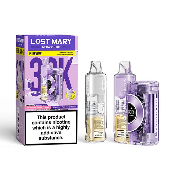 [NEW] LOST MARY NERA30K PUREVIEW Refillable Pod Kit Flavor: Strawberry Edition authentic