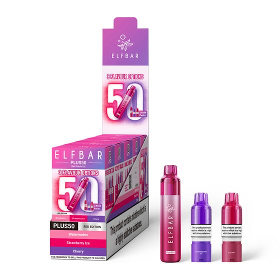 authentic ELFBAR PLUS50 Refillable Kit (UK)