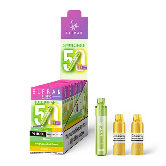 for wholesale ELFBAR PLUS50 Refillable Kit (UK)