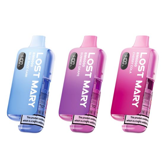 LOST MARY BM6000 Rechargeable Device (UK) 1PC authentic